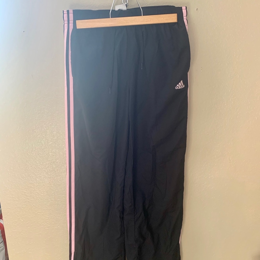Adidas Swishy Sweatpants (Black&Pink)